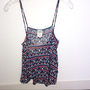 Victoria Secret Pink Tribal Pattern Top. Small